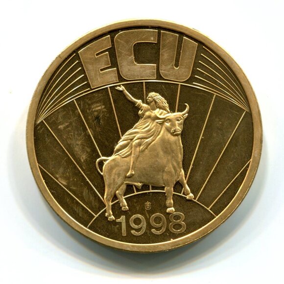 1998 Germany Europa ECU Medal (b735-28) - Picture 2 of 2